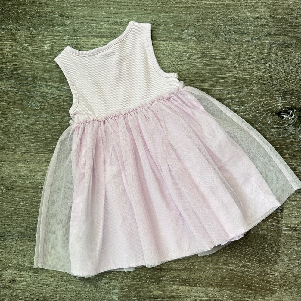 GAP Lavender Ribbed Tank Top Dress - Picture 4 of 4